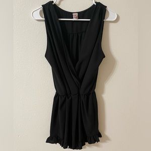 Black Party Romper